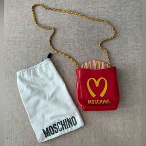 Authentic vintage MOSCHINO french fries - MC DONALD’s bag 🍟piece for collectors